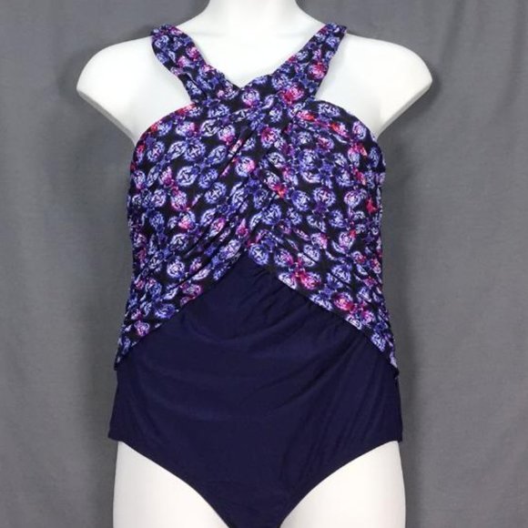 Wrap Neck One Piece Swimsuits For All Swimsuit - Picture 2 of 4